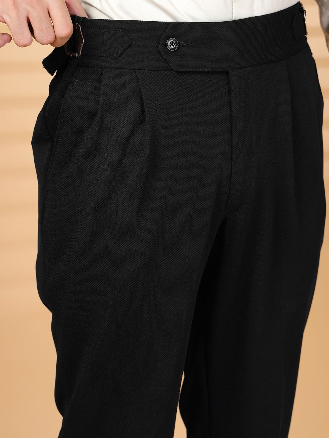 Seluar Formal Formal Lycra Lelaki KLOTTHE Hitam