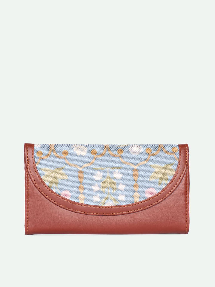 ZOUK Women Floral Printed Jaipur Fresco Kyra Flap Wallet