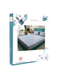 Myntra Elegant Homes Motif Etnik Kelabu 300 TC Set Cadar Double King-2.5mX2.25m