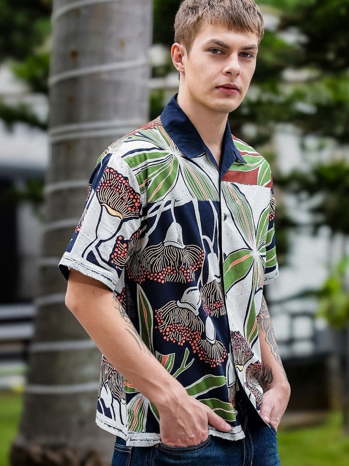 Eszett Men Floral Printed Casual Shirt