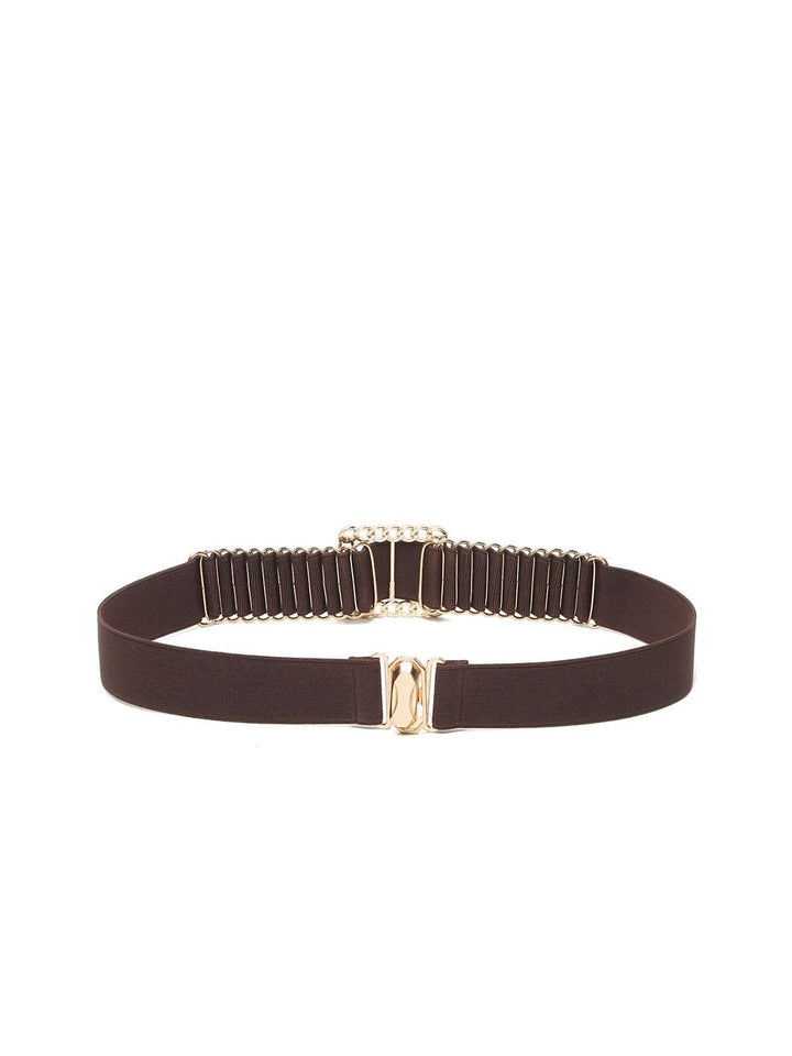 Teakwood Leathers Women Stretchable Interlock Belt