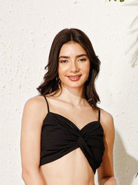 Berrylush Women  Shoulder Straps Cotton Crop Top