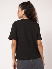 DressBerry Twisted Turn Cut Out Detail Ribbed  Top