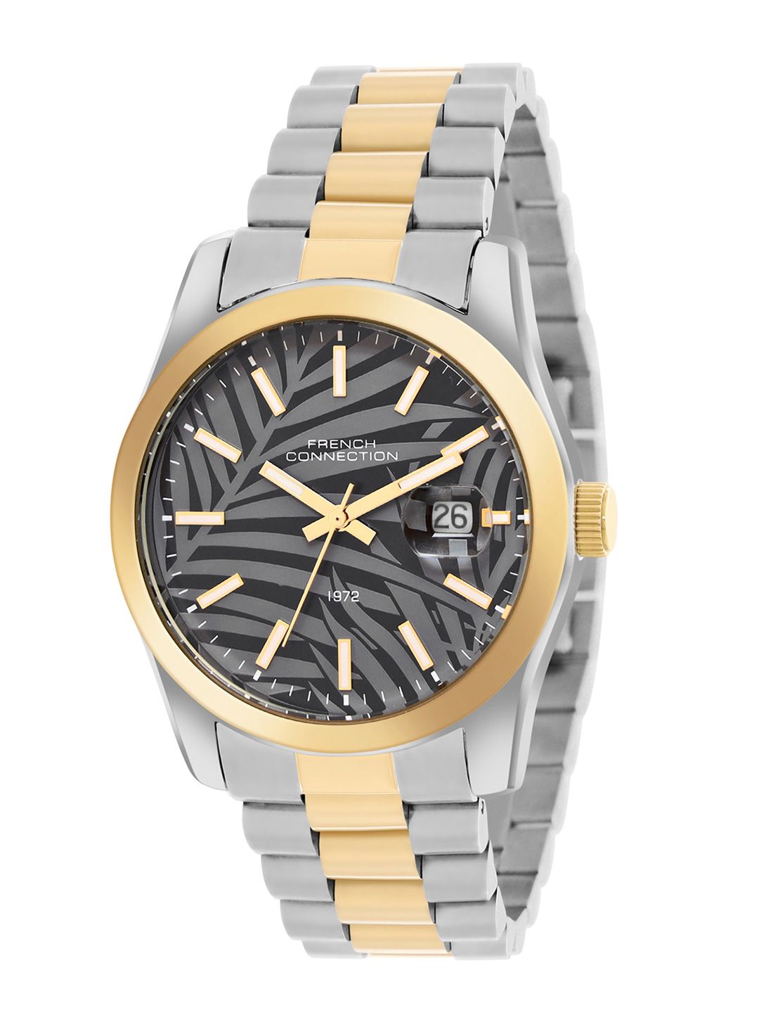 French Connection Men Dial & Stainless Steel Bracelet Style Straps Analogue Watch FCH14TM