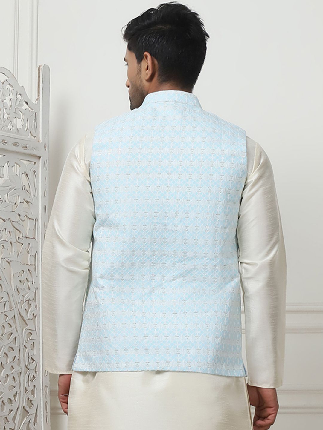 Anouk Woven Design Nehru Jacket