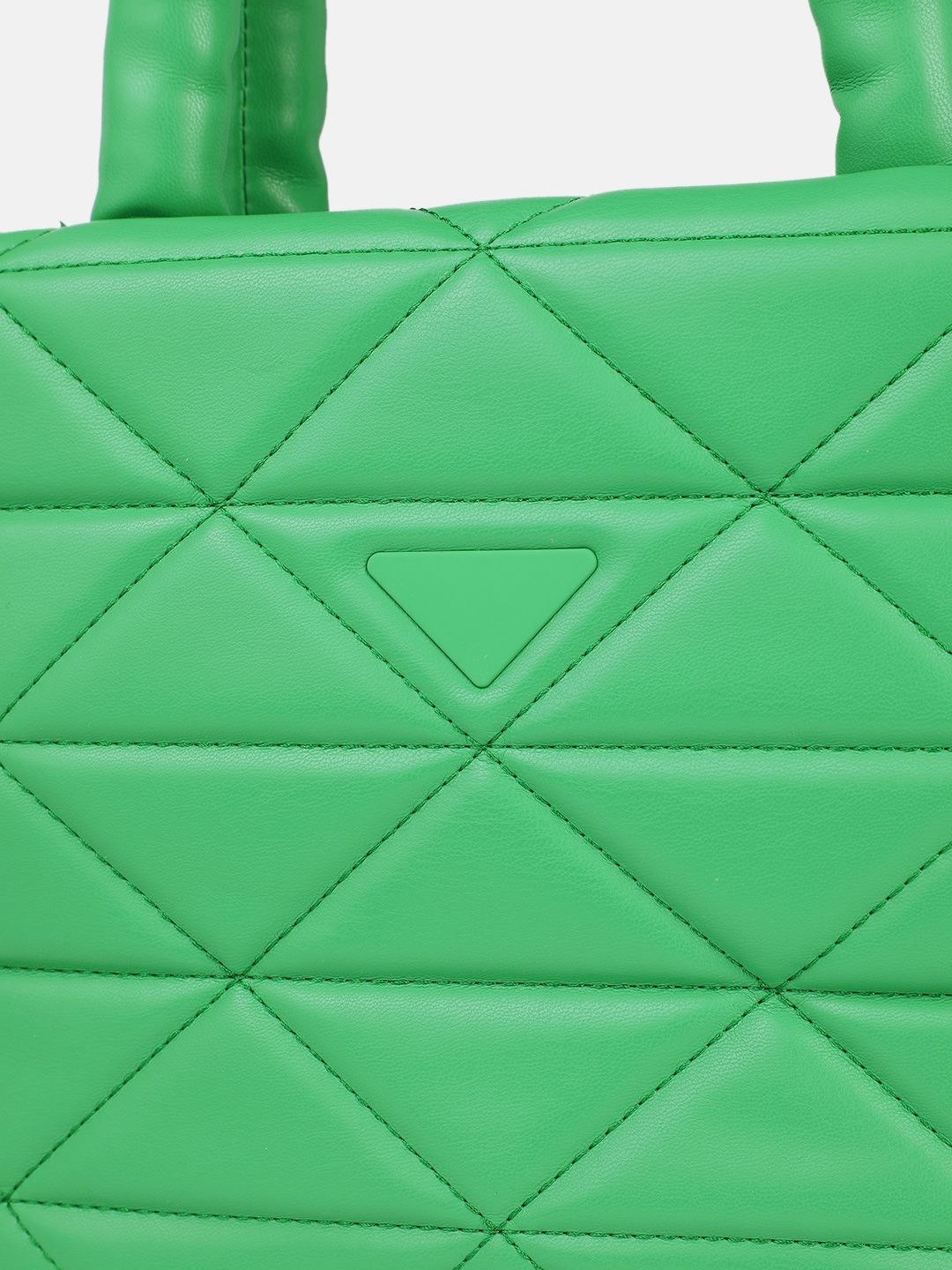 DressBerry Structured Quilted Handheld Bag with Pouch
