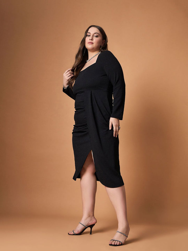 SASSAFRAS Curve Midi Dress
