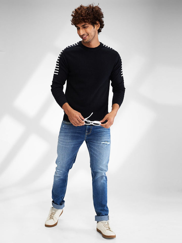 SPYKAR Men Striped Pullover