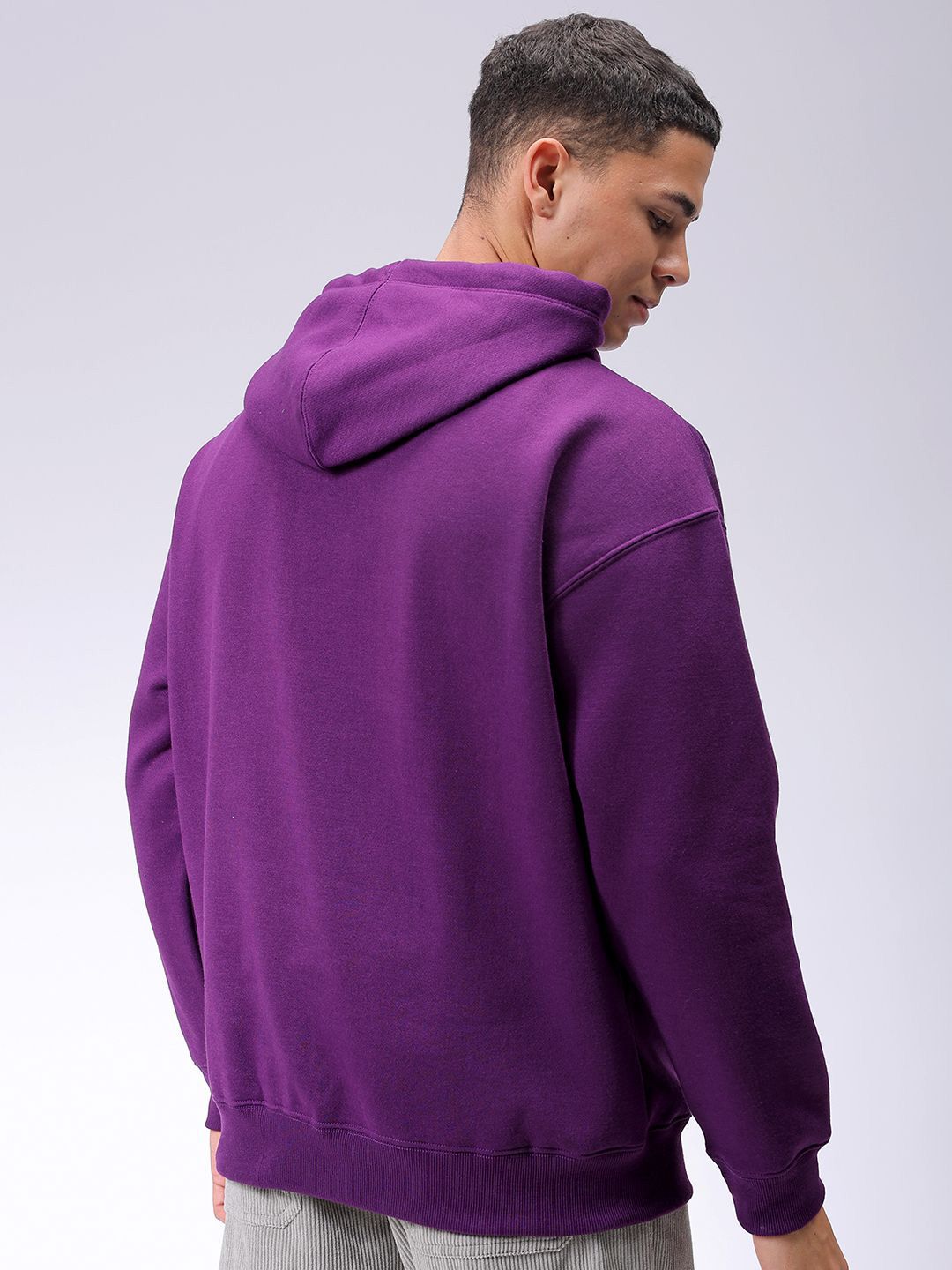The Indian Garage Co Men Hooded Double Way Front Open Zipper Sweatshirt