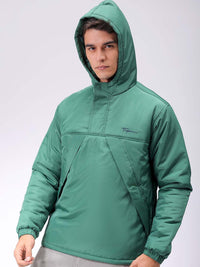 The Indian Garage Co Men Hooded Slim Fit Bomber Jacket