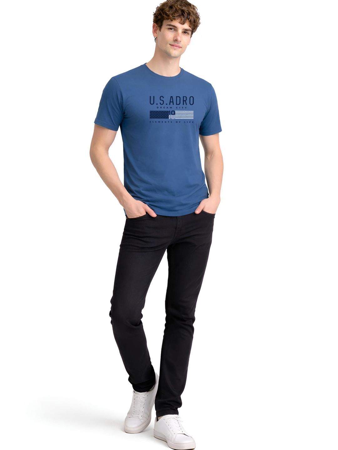 ADRO Men Printed T-shirt