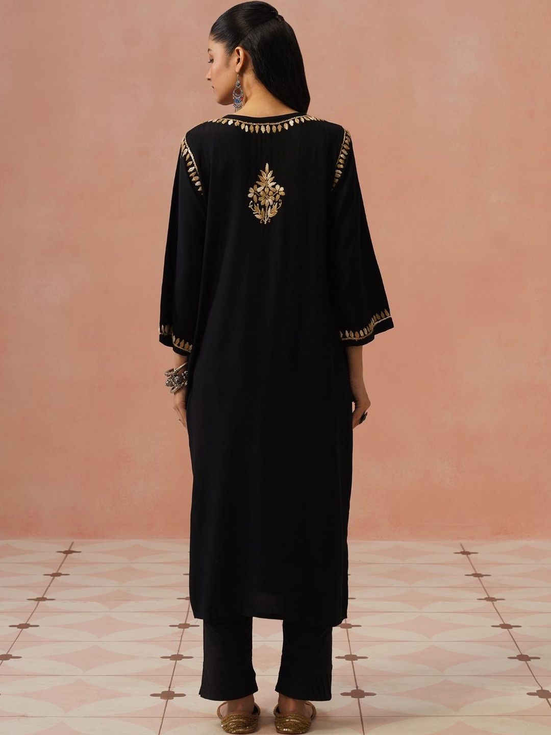 House of Chikankari Women Ethnic Motifs Embroidered Chikankari Kurta