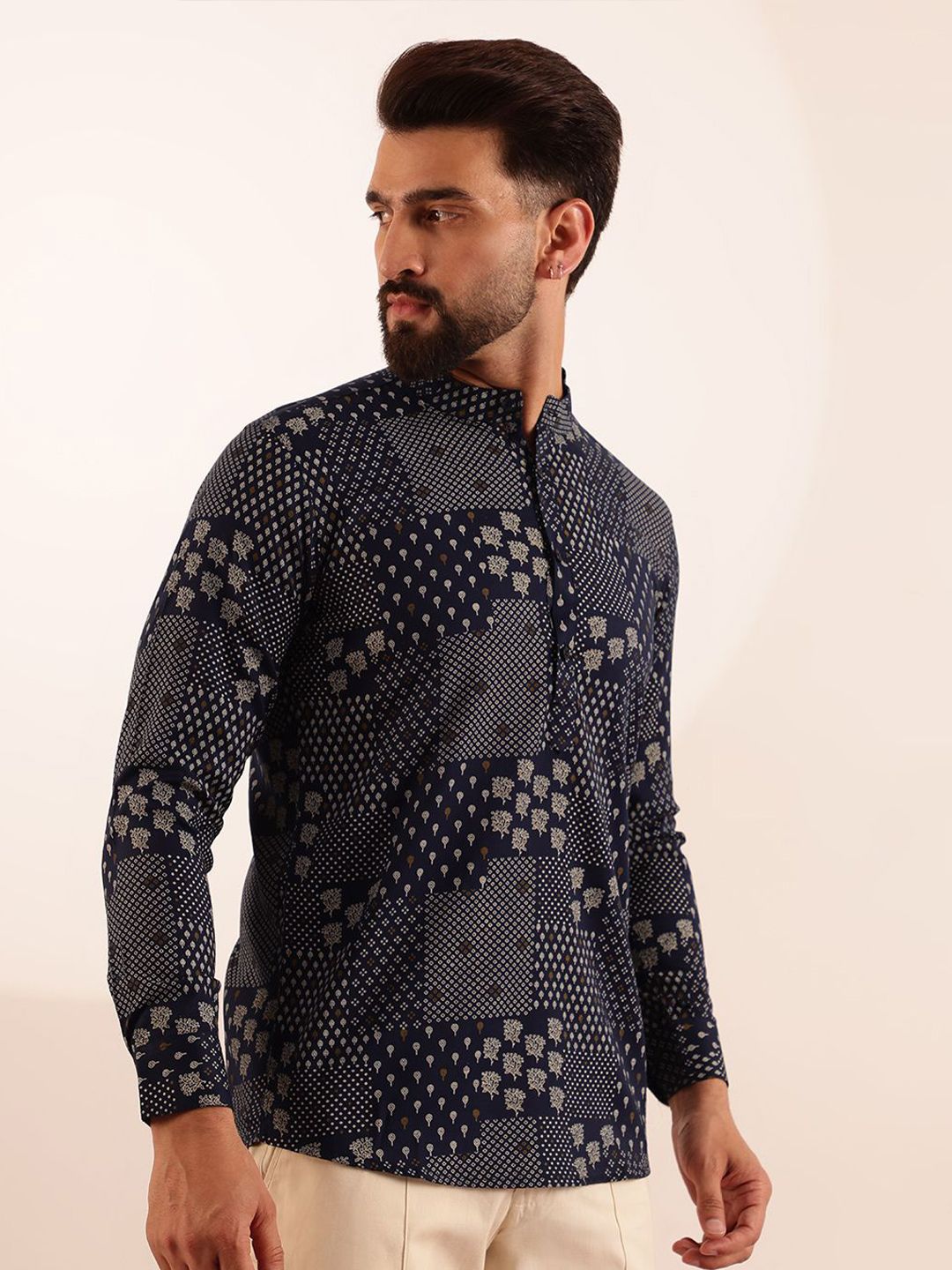 Anouk Men Bandhani Printed Kurta