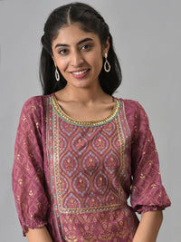 AURELIA Ethnic Motifs Print A-Line Maxi Dress