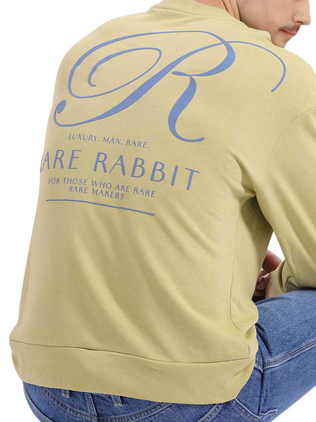 RARE RABBIT Men Cotton Sweatshirt