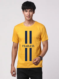 ADRO Men Typography Printed Round Neck Cotton T-shirt