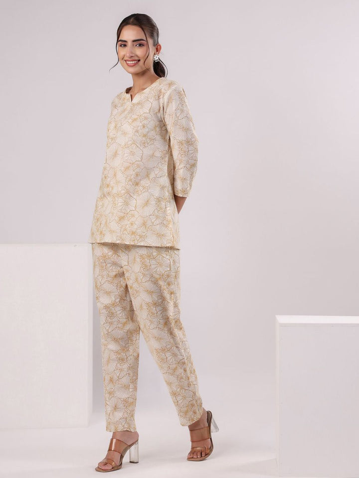 SANSKRUTIHOMES Women Printed Pure Cotton Night suit