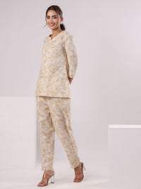 SANSKRUTIHOMES Women Printed Pure Cotton Night suit