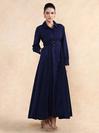 RAREISM Women Shirt Collar Maxi Dress