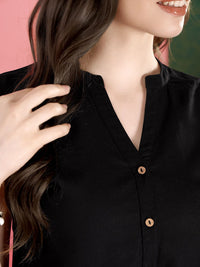 Anouk V-Neck Cotton Crop Top