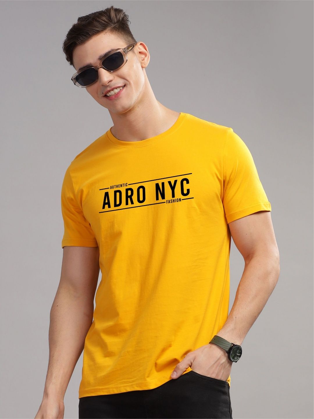 ADRO Men Printed T-shirt