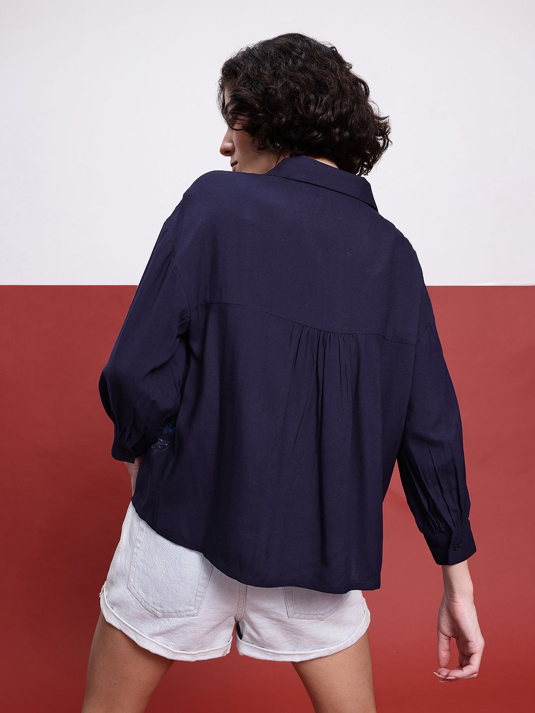 DressBerry Breezy Blooms Printed Relaxed Fit Shirt