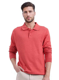 RARE RABBIT Men Pure Cotton Polo Collar T-shirt