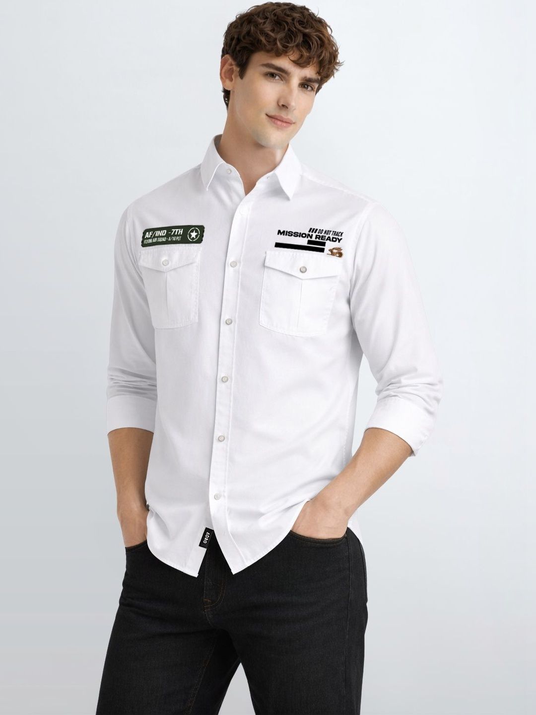 Baju Kasual Bercetak Standard ADRO Lelaki