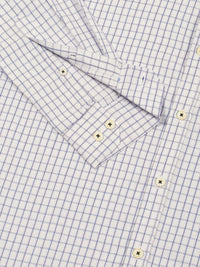 Thomas Scott Men Smart Cutaway Collar Gingham Checked Cotton Formal Shirt