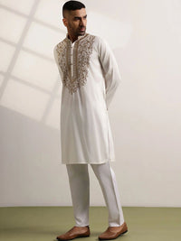 Anouk Men Ethnic Motifs Embroidered Regular Kurta with Trousers