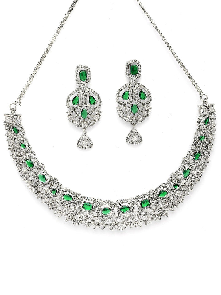 Set Perhiasan Berat Batu Diamond American Karatcart berlapis