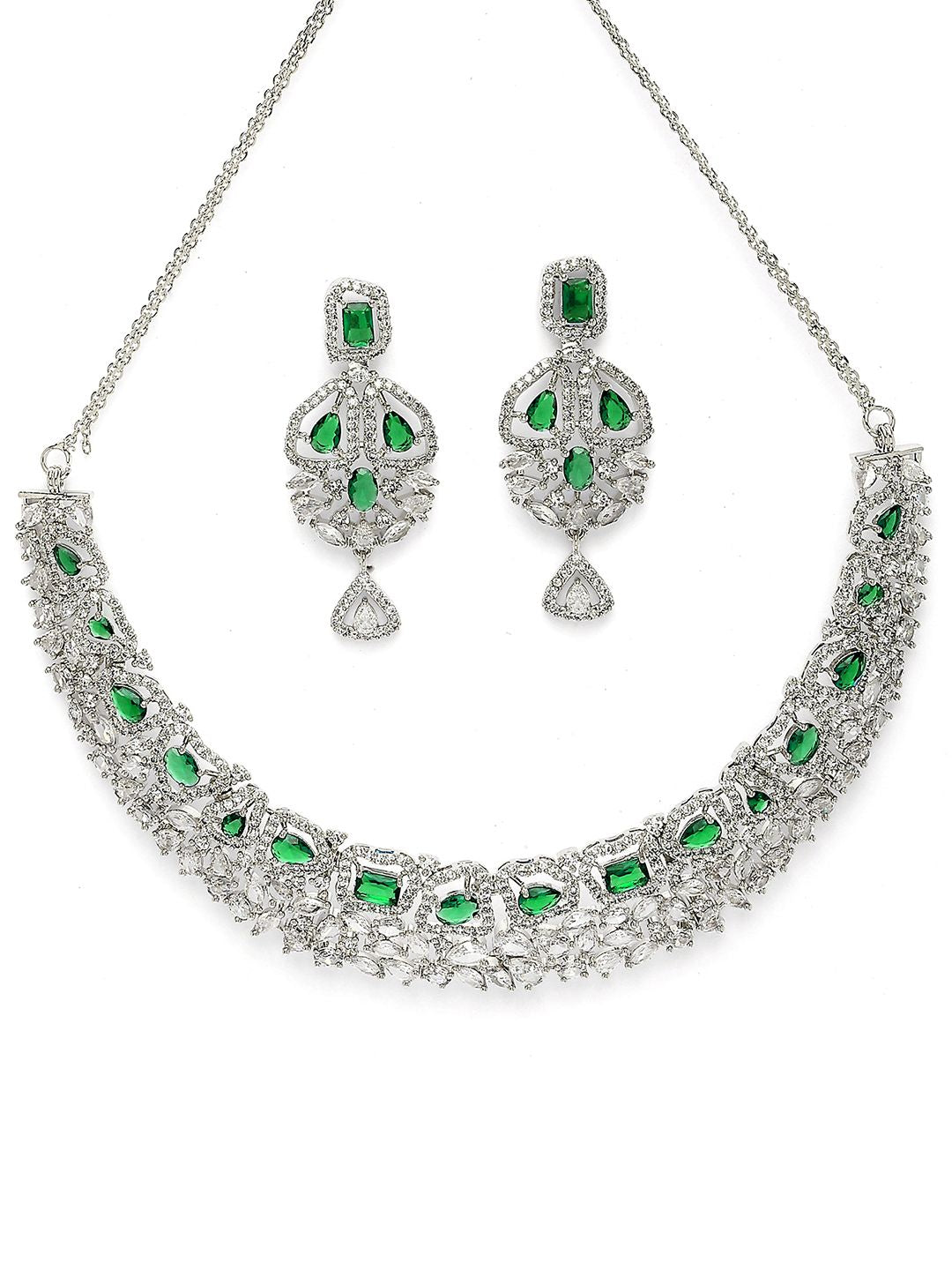 Set Perhiasan Berat Batu Diamond American Karatcart berlapis