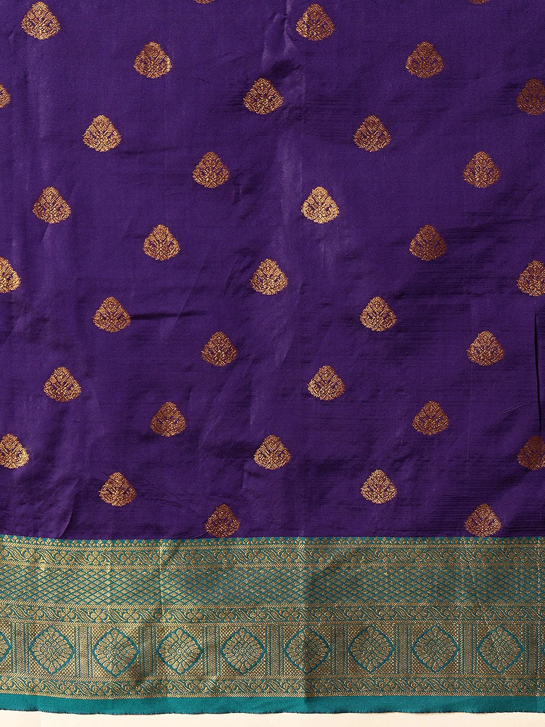 Silk Land Kanjivaram Silk Zari Woven Big Border Saree
