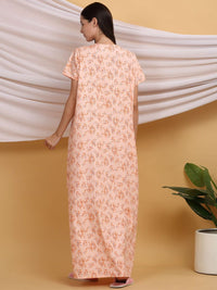 Sweet Dreams Floral Printed Pure Cotton Maxi Nightdress