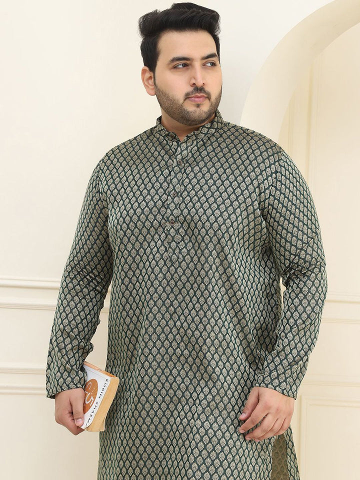 SOJANYA PLUS Woven Design Regular Straight Kurta with Pyjamas