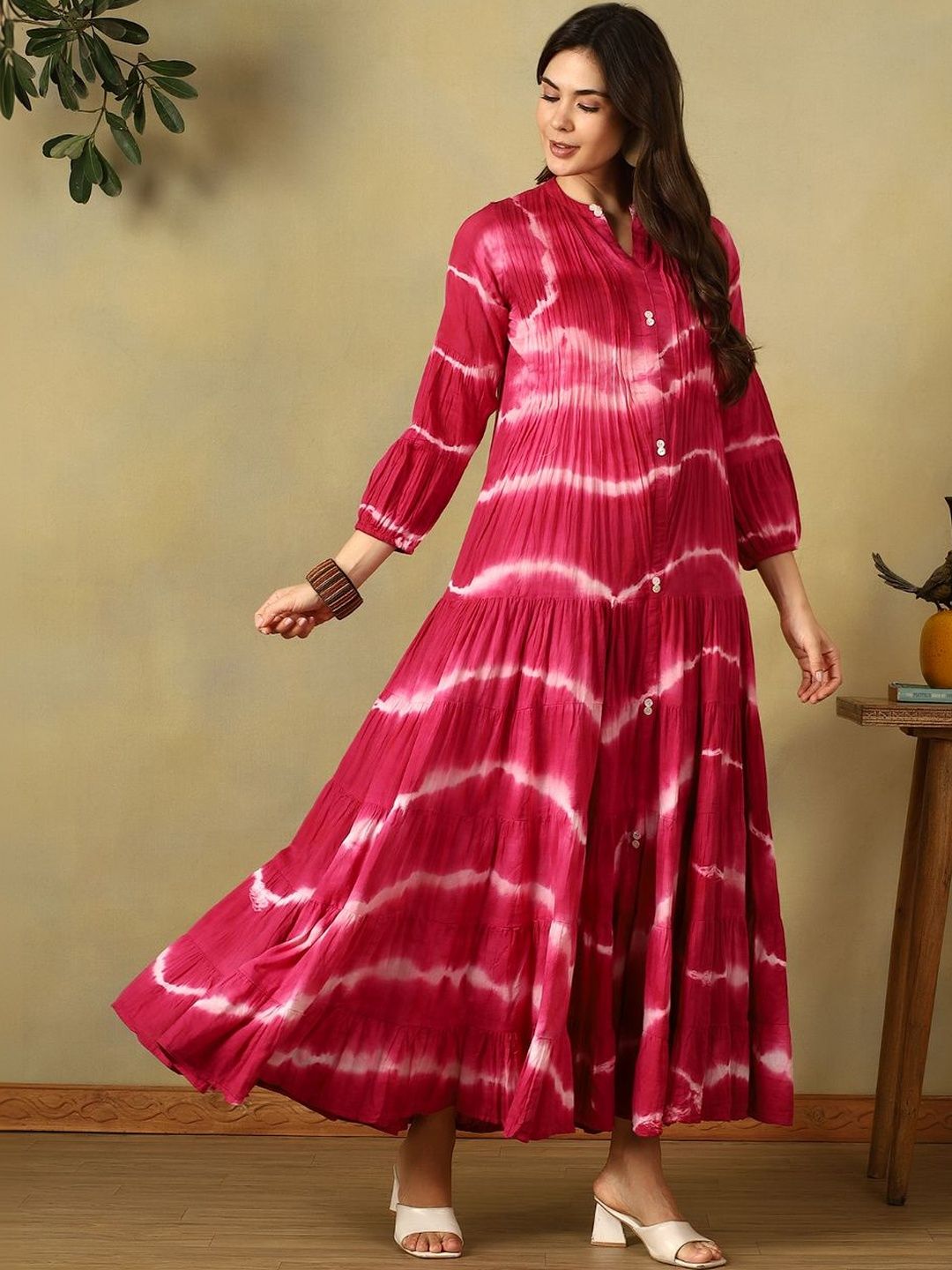Mamicha Tie and Dye Dyed Maxi Dress