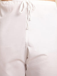 Anouk Geometric Embroidered Dupion Silk Kurta with Pyjamas