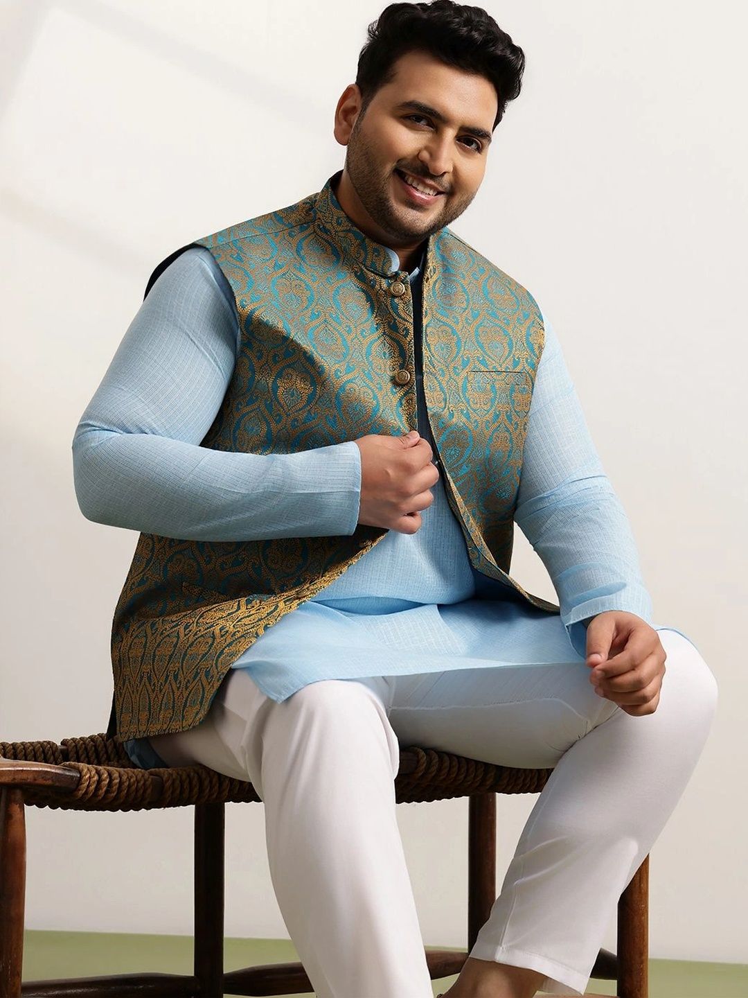 Jaket Nehru Brocade Rekaan Tenun SOJANYA PLUS