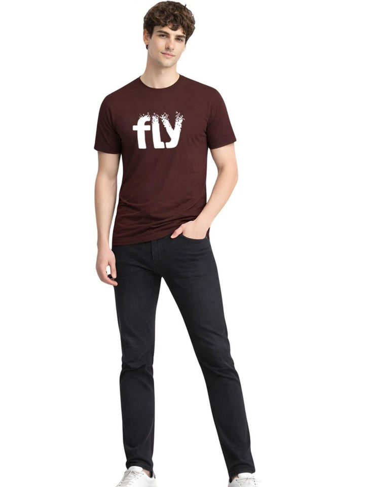 ADRO Men Typography Printed T-shirt