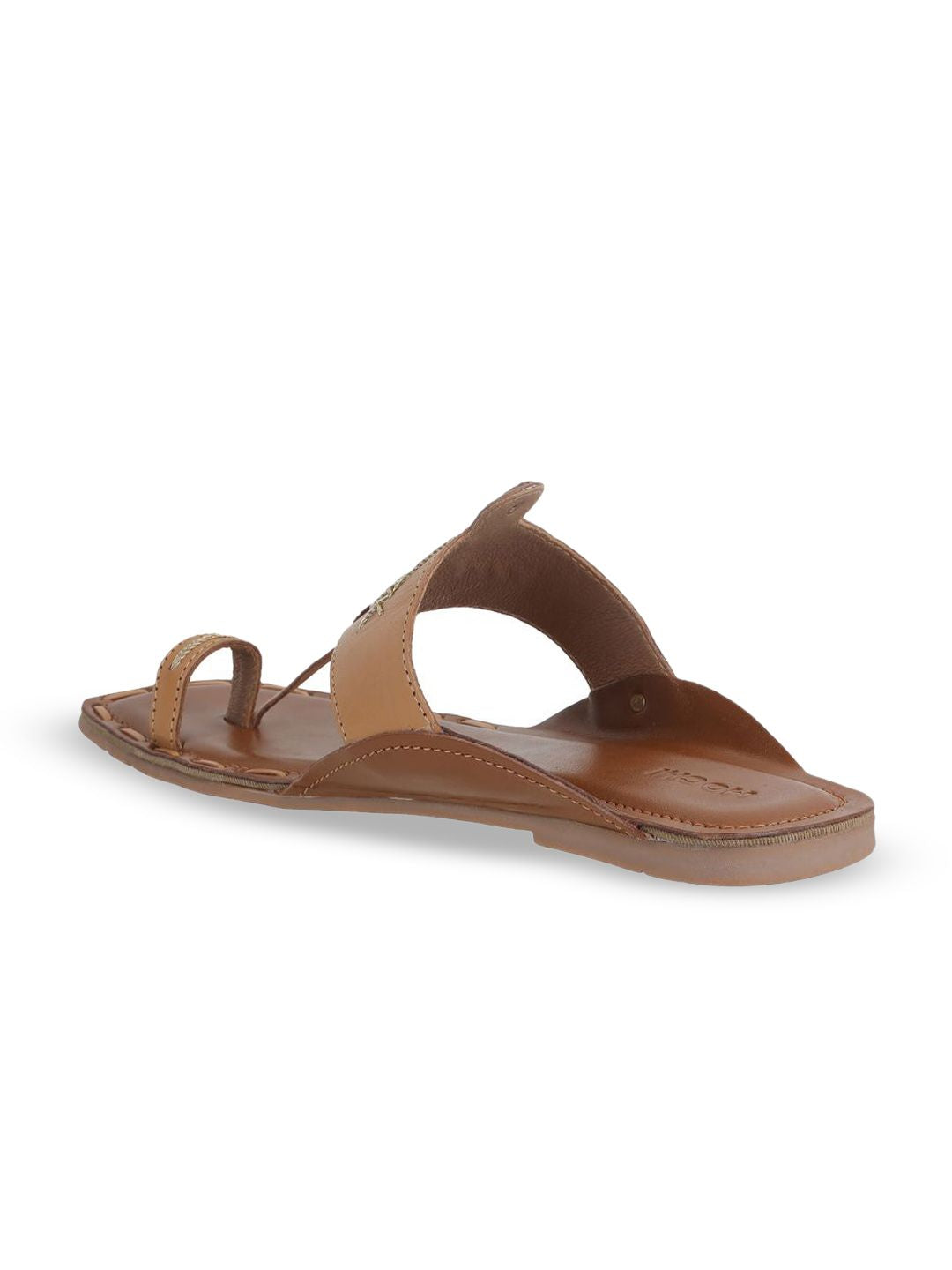 Mochi Embellished Leather Wedge with