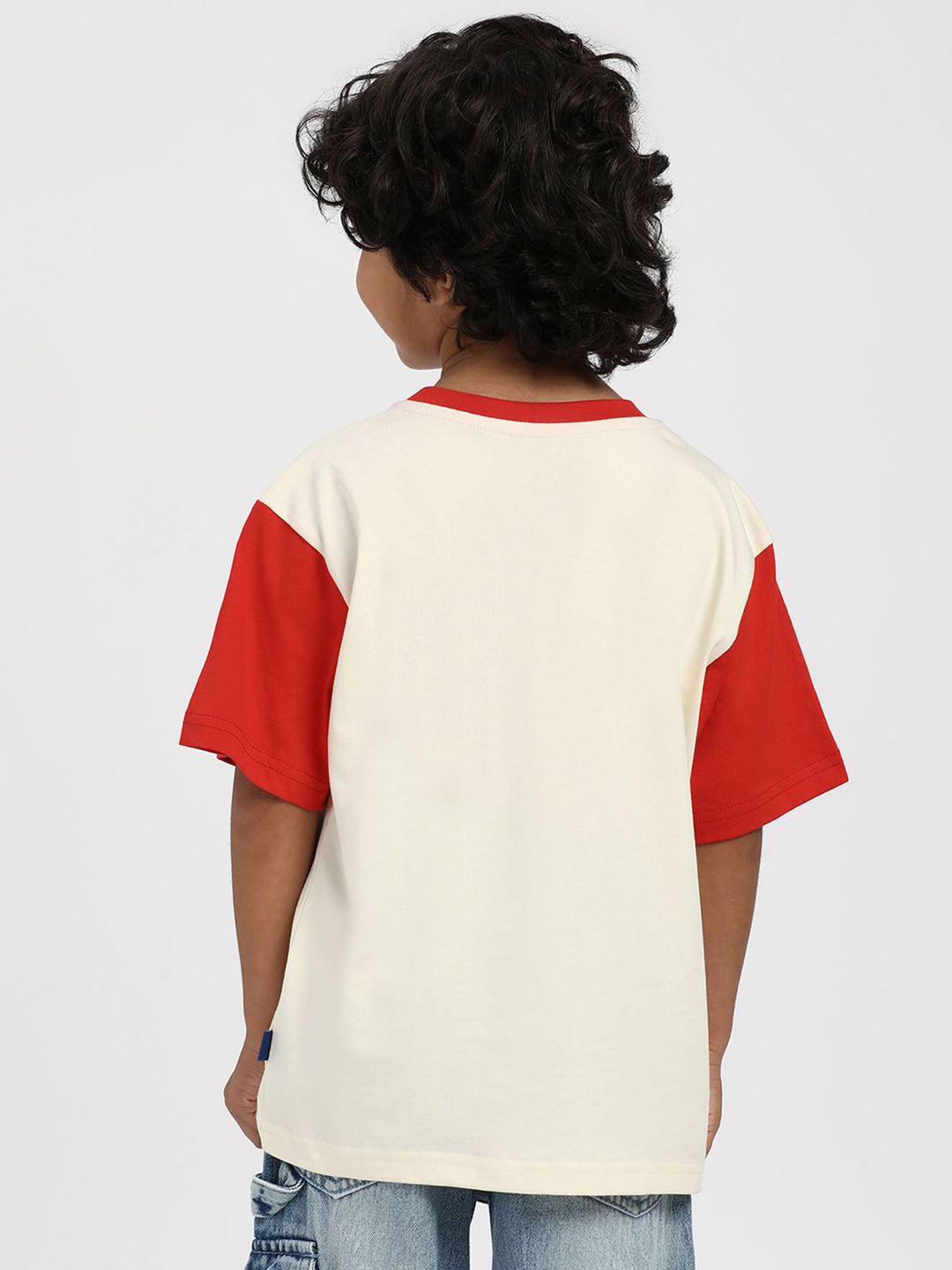 Nauti Nati Boys Graphic Printed Round Neck Cotton T-Shirt
