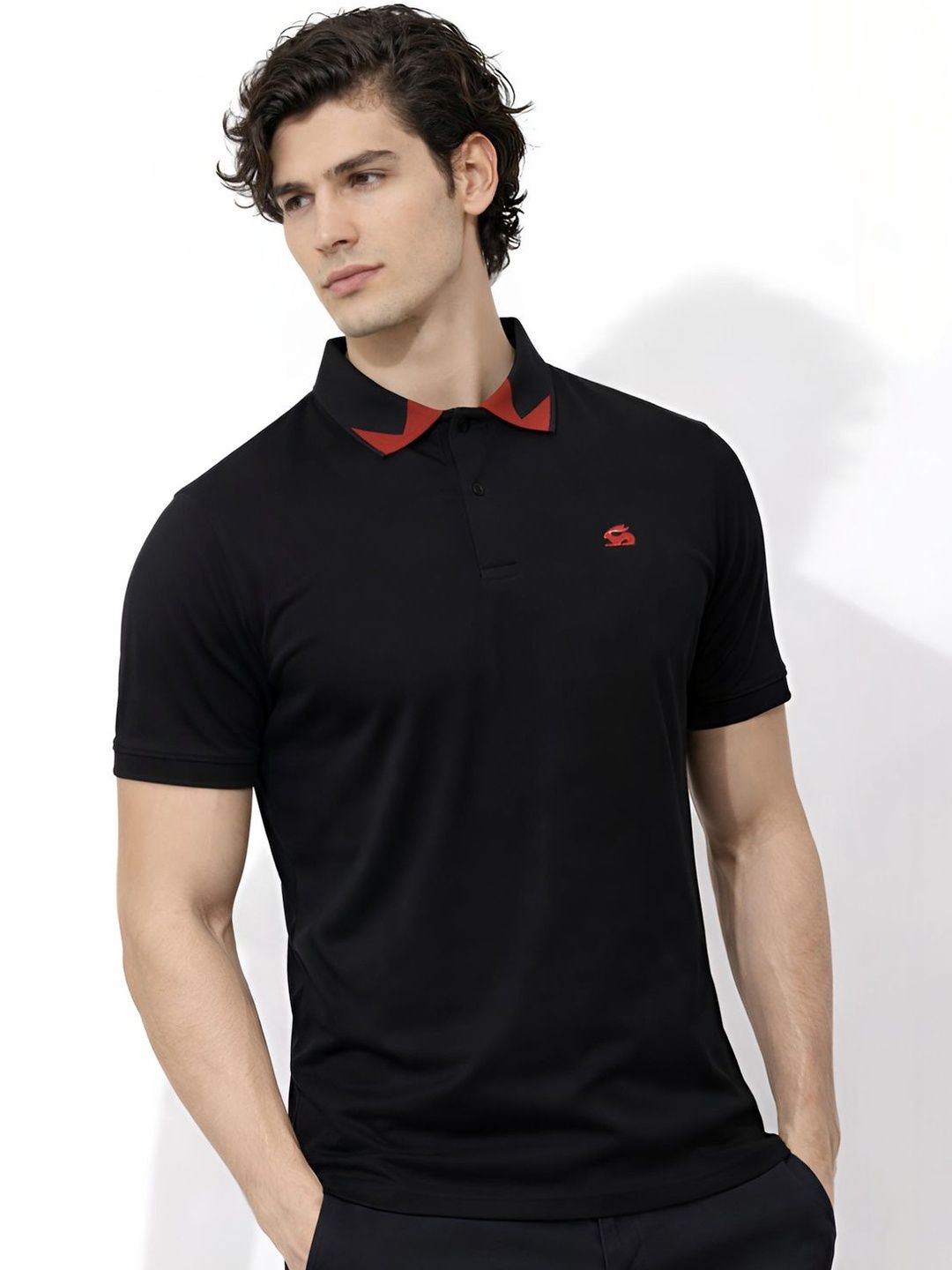 ADRO Men Polo Collar T-shirt