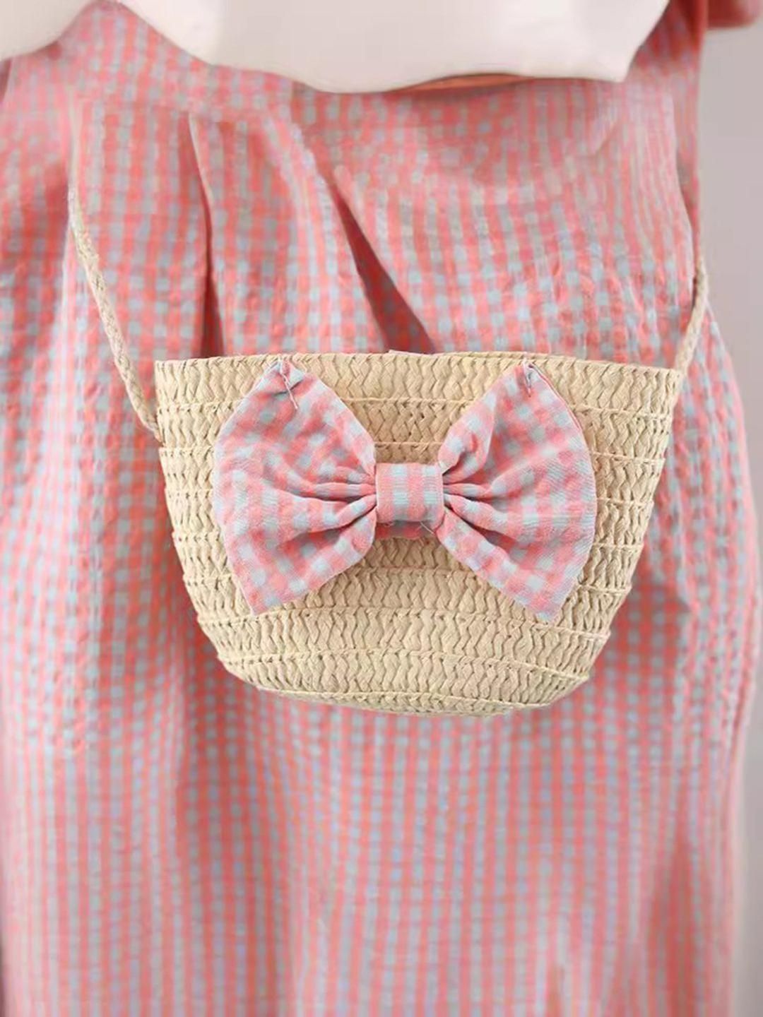 YK Checked Fit & Flare Dress