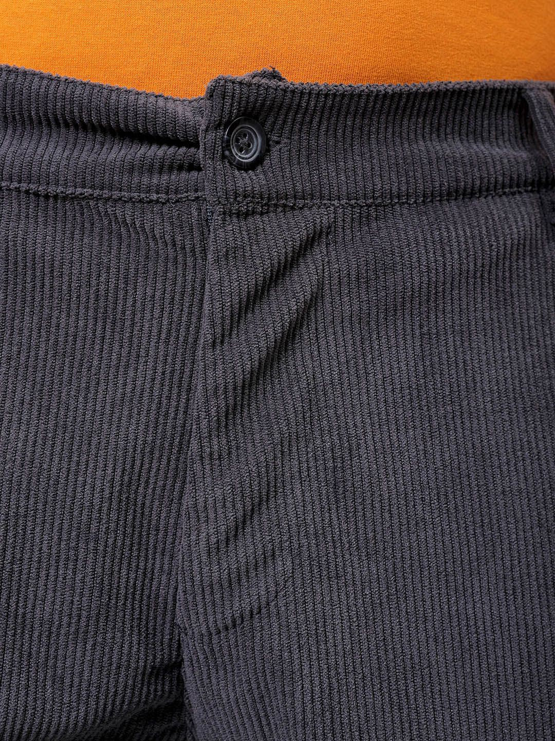 The Indian Garage Co Men Textured Loose Fit Cargos Trousers