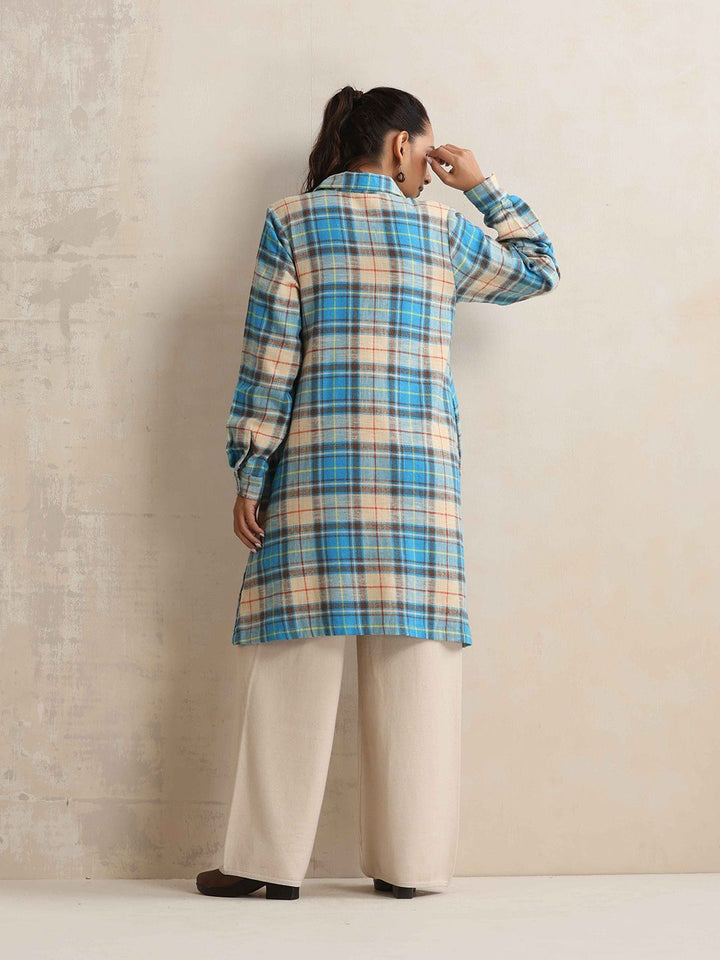 trueBrowns Checked Winter Top