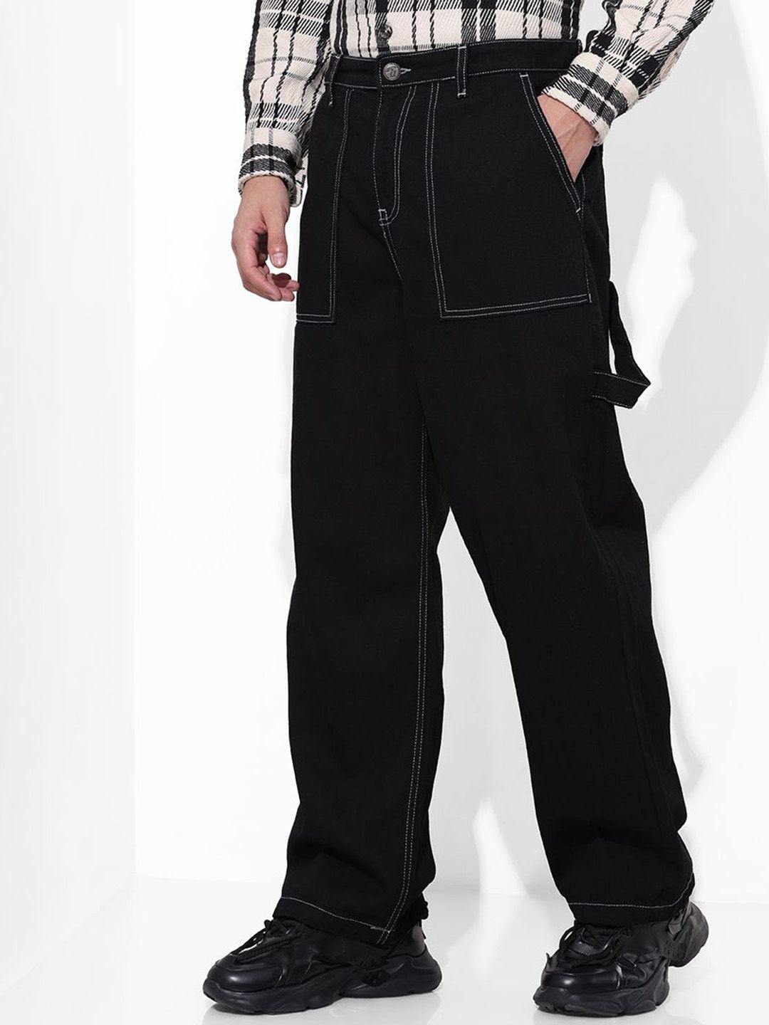 The Indian Garage Co Men Relaxed Fit Mid-Rise Cotton Jeans