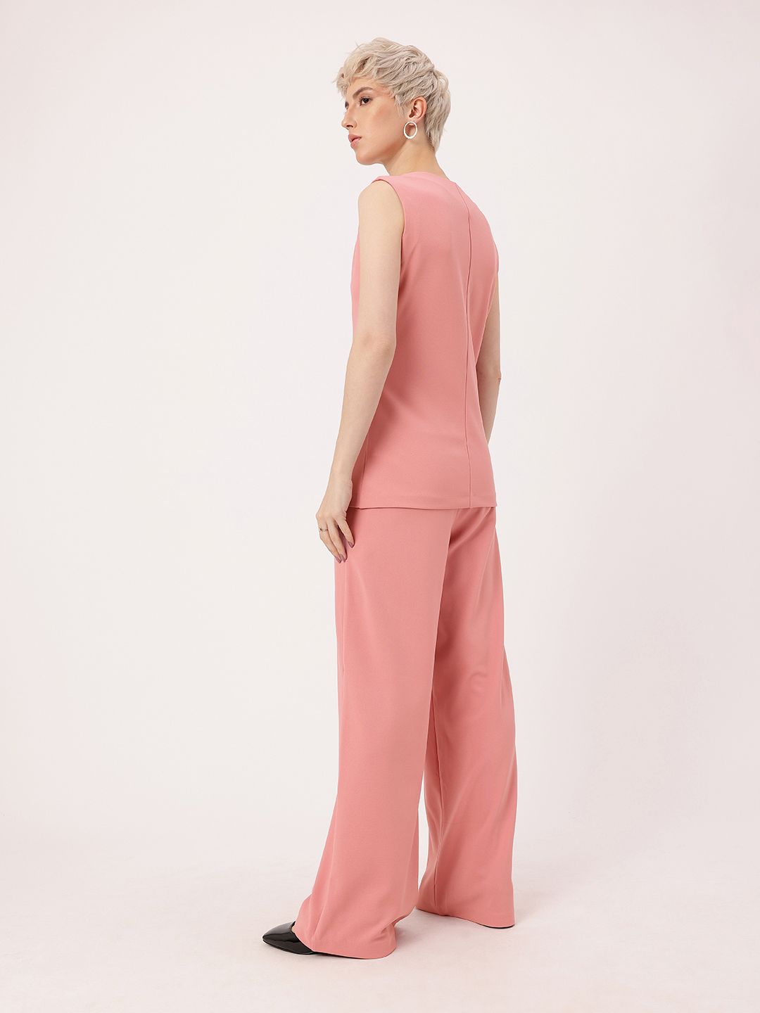 DressBerry Sweet Glamour V-Neck Top & Pleated Trousers Co-Ords