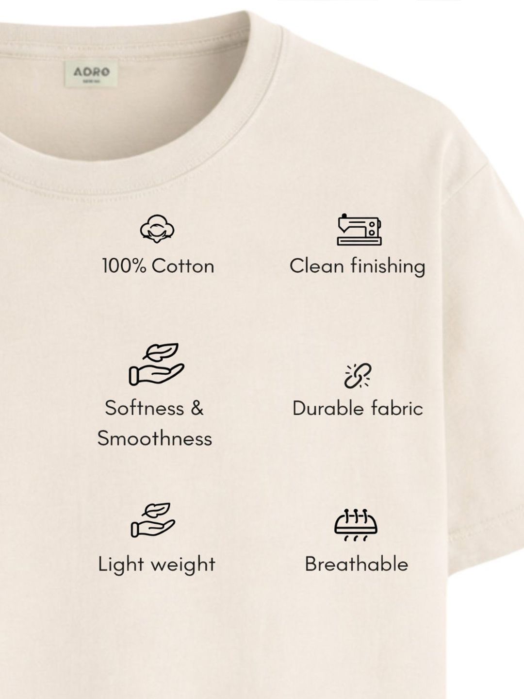 ADRO Men Typography Printed T-shirt