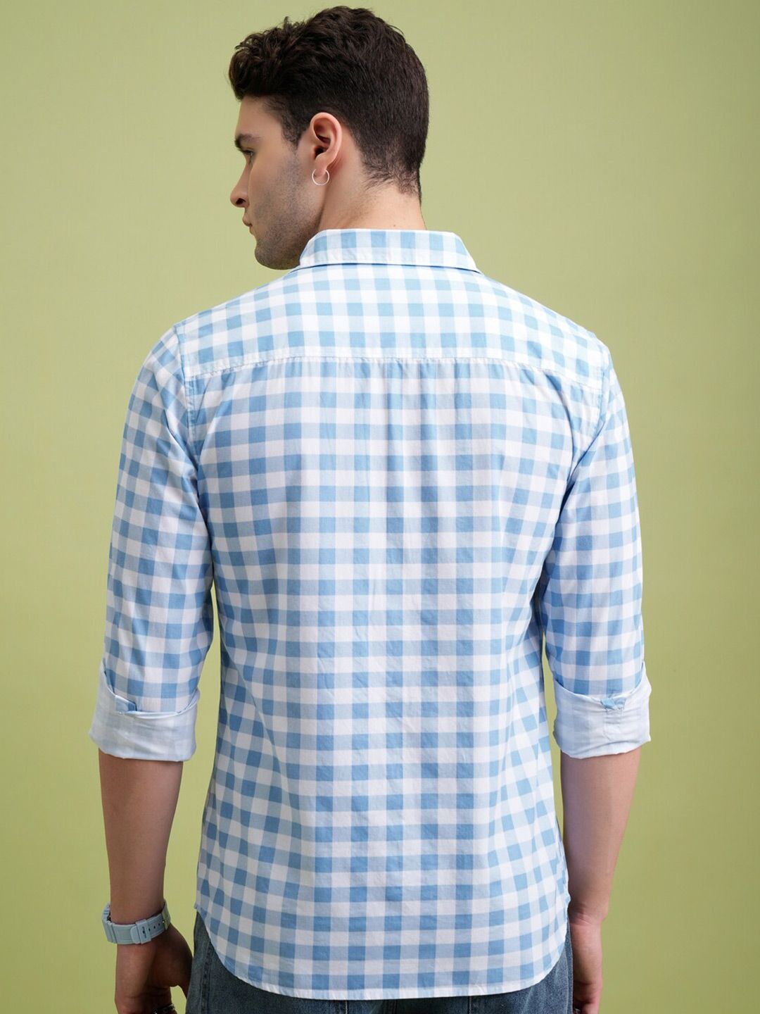 HIGHLANDER Checked Slim Fit Shirt