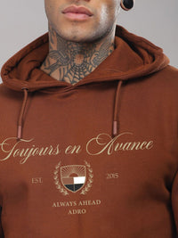 Adro Toujours en Avance 320 GSM Fleece Printed Graphic Hoodie